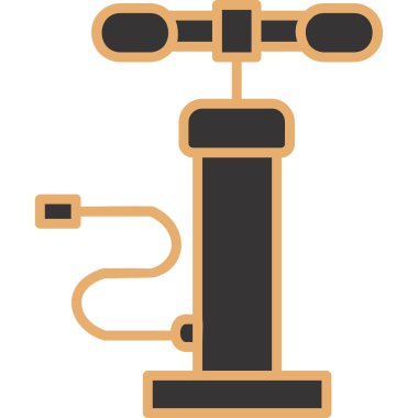Hava pompası. Web simgesi basit illüstrasyon         