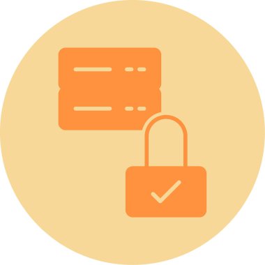 Güvenli simgenin vektör illüstrasyonu 