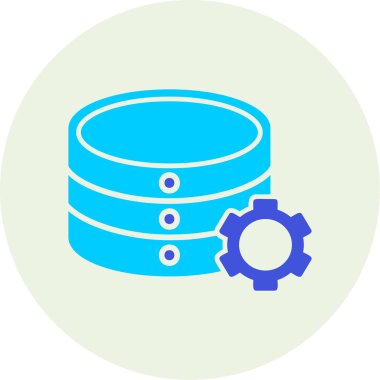 veritabanı. Web simgesi basit illüstrasyon 