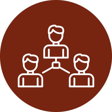 Sosyoloji simgesinin vektör illüstrasyonu 