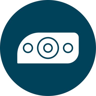 Modern araba aydınlatma simgesinin vektör illüstrasyonu                  