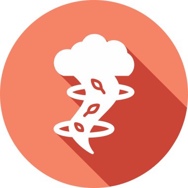 Tornado simgesi, vektör illüstrasyonu basit tasarım