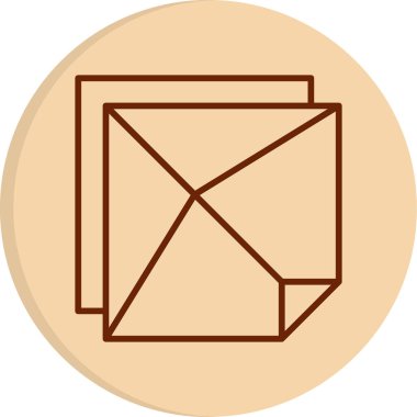 Kağıt. Web simgesi basit illüstrasyon