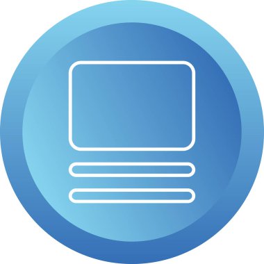 Dikdörtgen. Web simgesi basit illüstrasyon