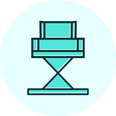 Yönetici Koltuğu simgesinin vektör illüstrasyonu           