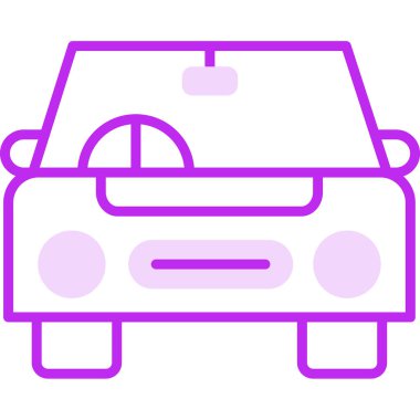 araba web simgesi basit illüstrasyon 