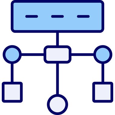 Algoritma. Web simgesi basit tasarım          