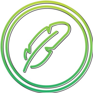 Tüysüz simge, vektör illüstrasyonu  