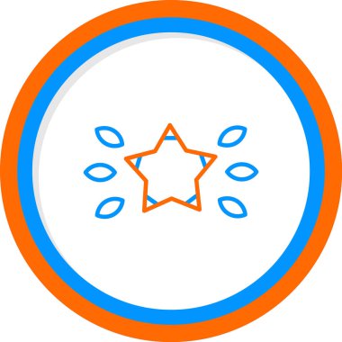 yıldız web simgesi basit illüstrasyon 