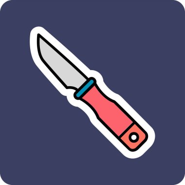 bıçak simgesi vektör illüstrasyonu