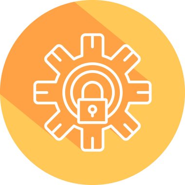 Vites kilidi vektör illüstrasyonu