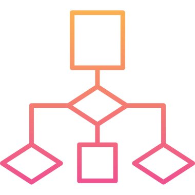Akış Çizelgesi simgesi, vektör illüstrasyonu             