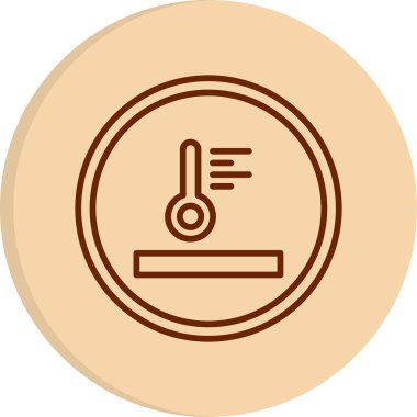 Termo Düzenleme Ağ ikonu vektör çizimi