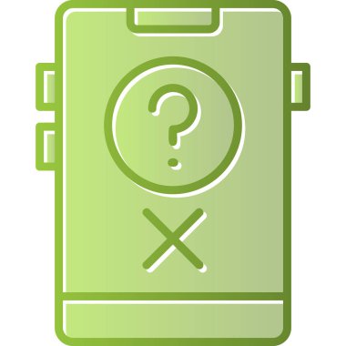 Quiz web simgesi, vektör illüstrasyonu