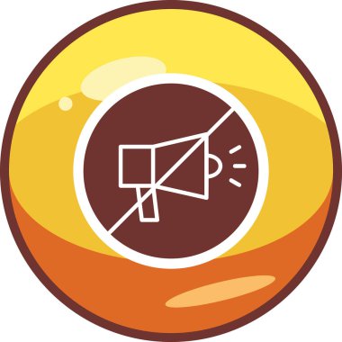 Web simgesi, vektör çizim sessiz 