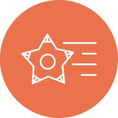 vector illustration of Shooting Stars icon