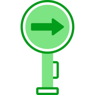 Yol Yok web simgesi vektör illüstrasyonu