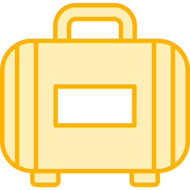 Bavul web simgesi, vektör çizim