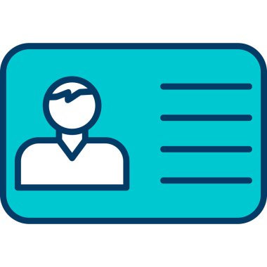 Ofis Kimliği Web simgesi, vektör illüstrasyonu