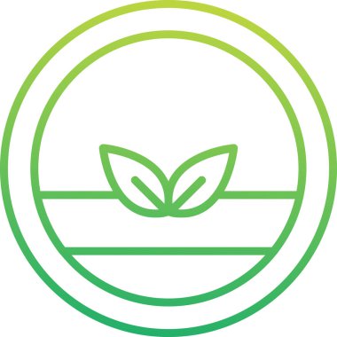 Vegan logosu, vektör çizimi basit tasarım