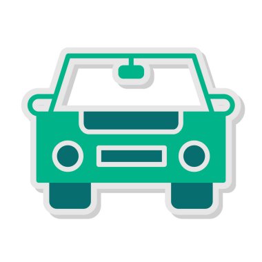 araba web simgesi basit illüstrasyon 