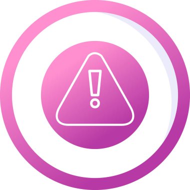 Uyarı vektör çizgisi simgesi, vektör illüstrasyonu 