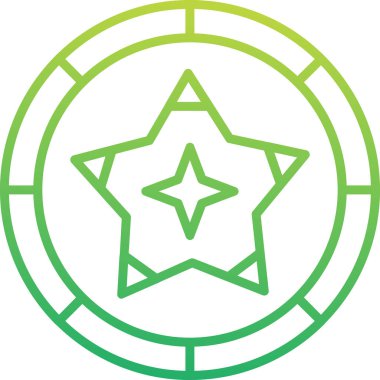 yıldız web simgesi basit illüstrasyon 