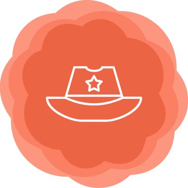 Şapka kutsal kişilerin resmi, basit vektör çizim 