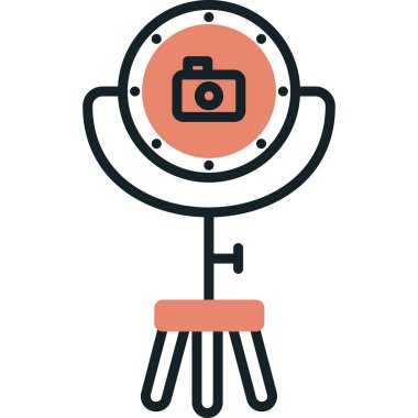 İçinde kamera olan bir lamba. 