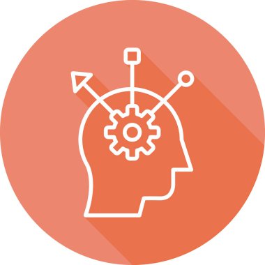 Eleştirel Düşünme Ağı simgesi, vektör illüstrasyonu