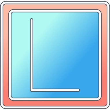 Simge, eğitim düğmesi, vektör illüstrasyonu öğreniliyor 