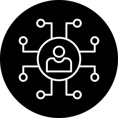 ağ web simgesi, vektör çizim 