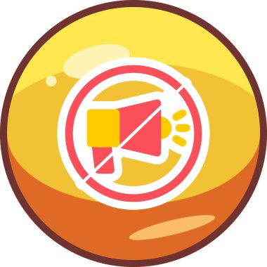 Web simgesi, vektör çizim sessiz 