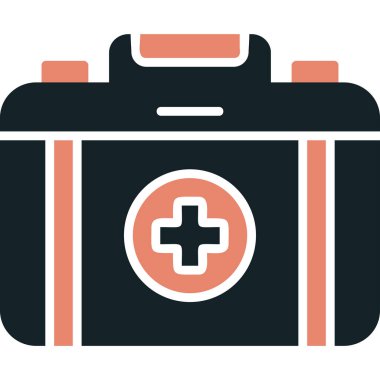 İlk yardım çantası vektör çizim 