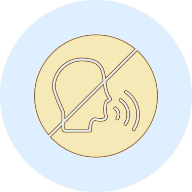 Konuşan Web simgesi vektör çizimi yok