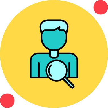 Seçim Süreci Web simgesi vektör illüstrasyonu