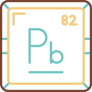 Web için Plumbum kimyasal element simgesi