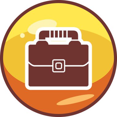 Evrak Çantası'nı web simge vektör çizim