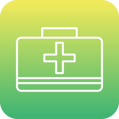 İlk yardım çantası vektör çizim 