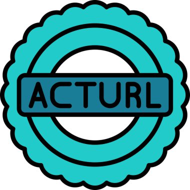 Gerçek. Web simgesi vektör illüstrasyonu