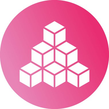 küp web simgesi basit tasarım 