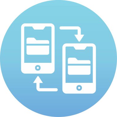 vector illustration of File Transfer modern icon            