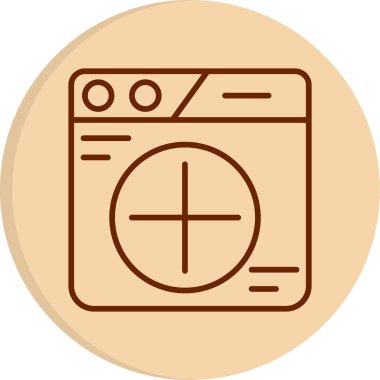 Sekme web simgesi vektör illüstrasyonu