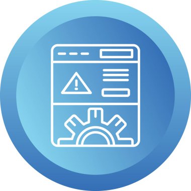 Web simgesi, vektör illüstrasyonuName