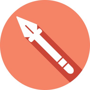 Mızrak simgesi vektör illüstrasyonu