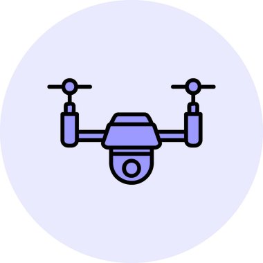 Drone simgesi vektör illüstrasyon tasarımı