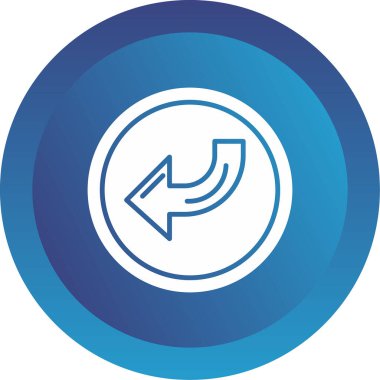 Ok simgesini, vektör illüstrasyonunu geri ver 