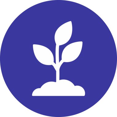 Bitki. Web simgesi basit illüstrasyon 