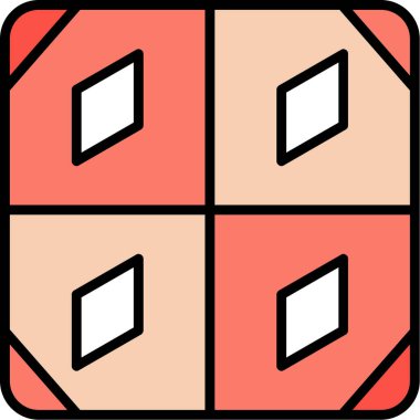 Döşeme. Web simgesi basit illüstrasyon