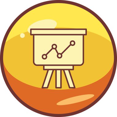 sunum simgesi, vektör illüstrasyonu 